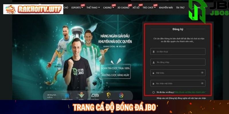 Trang cá độ bóng đá JBO